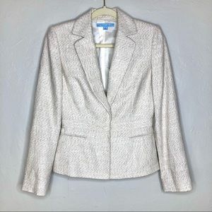 Antonio Melani Beige Blazer Linen Suit Jacket